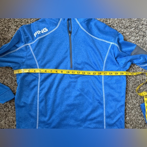 Ping Blue and Gray performance 1/4 Zip sensorcool pullover men’s size Medium - Picture 8 of 9